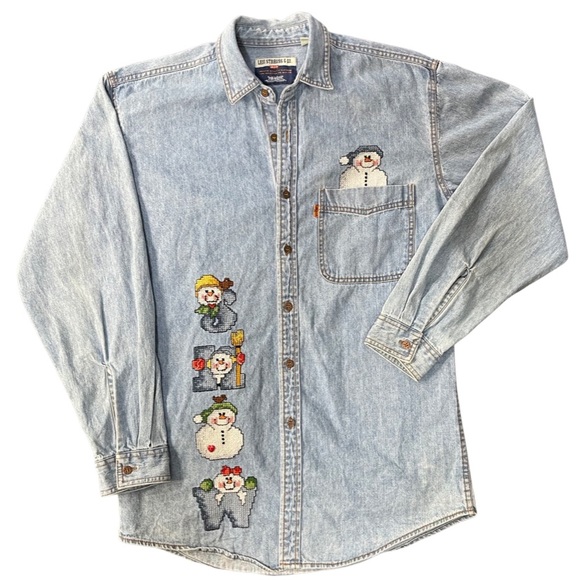 Vintage Levi's and Strauss Denim Button Down - Picture 1 of 11